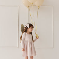 Organic Cotton Tallulah Dress - Simple Flowers Lilac Childrens Dress from Jamie Kay Australia