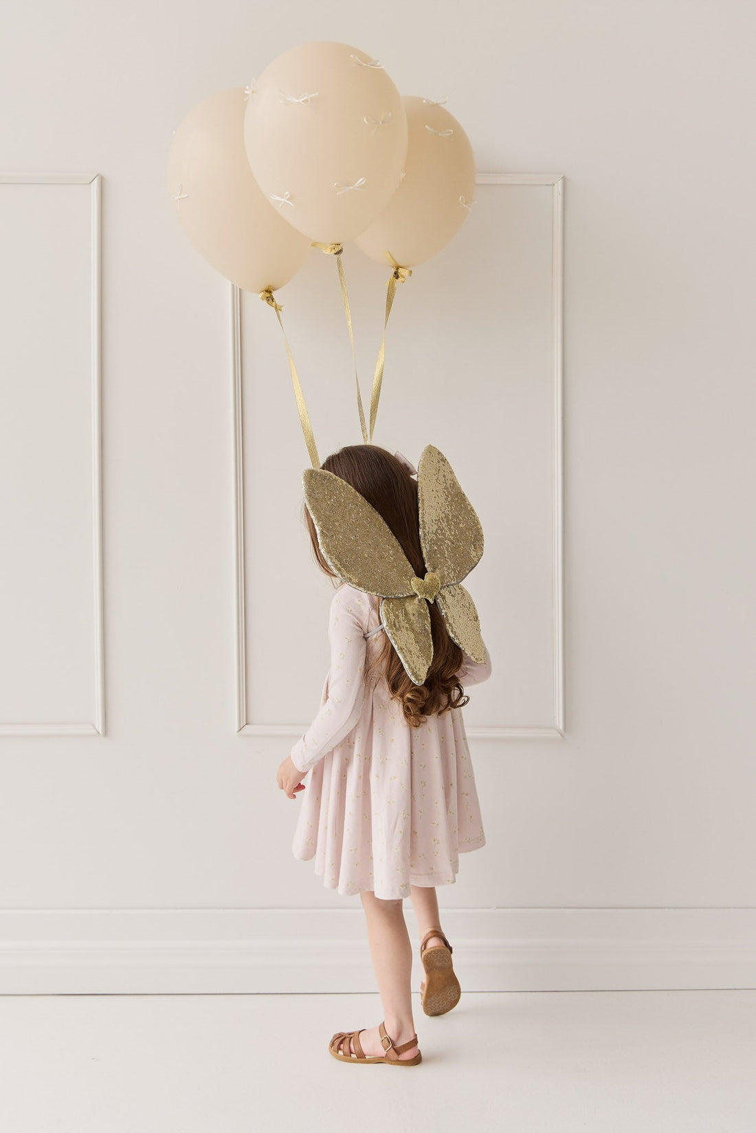 Organic Cotton Tallulah Dress - Simple Flowers Lilac Childrens Dress from Jamie Kay Australia