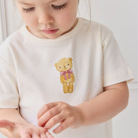 Pima Cotton Aude Tee - Cloud Little Georgie Childrens Top from Jamie Kay Australia