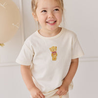 Pima Cotton Aude Tee - Cloud Little Georgie Childrens Top from Jamie Kay Australia