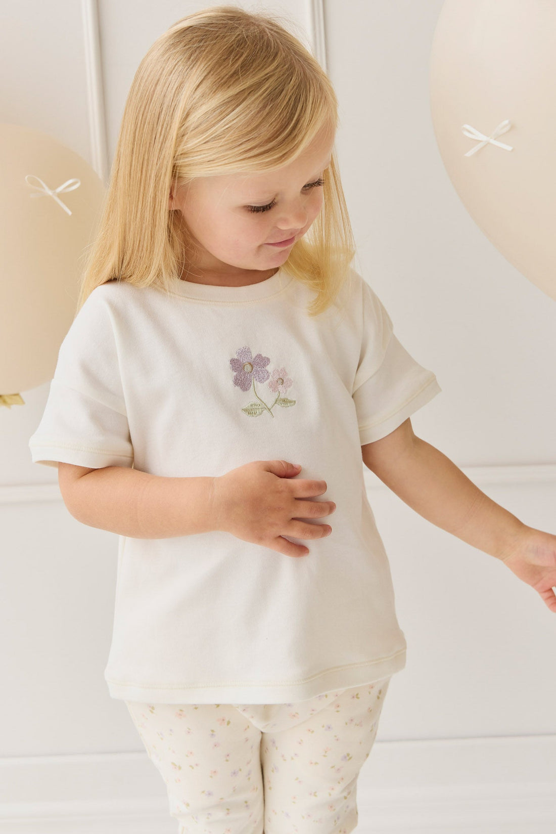 Pima Cotton Mimi Top - Plaster Briella Childrens Top from Jamie Kay Australia