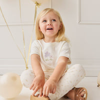 Organic Cotton Morgan Track Pant - Briella Whisper Childrens Pant from Jamie Kay Australia