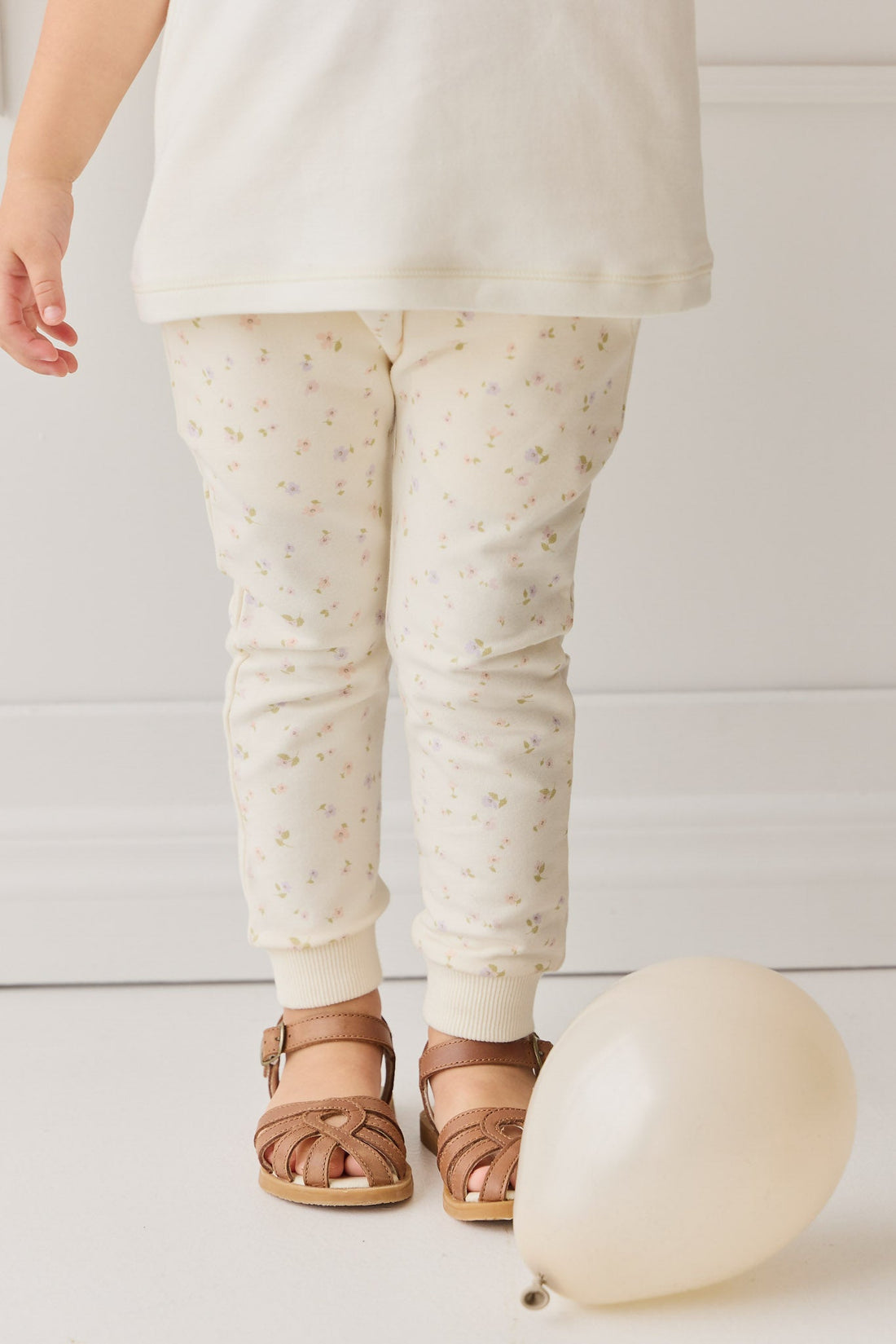 Organic Cotton Morgan Track Pant - Briella Whisper Childrens Pant from Jamie Kay Australia