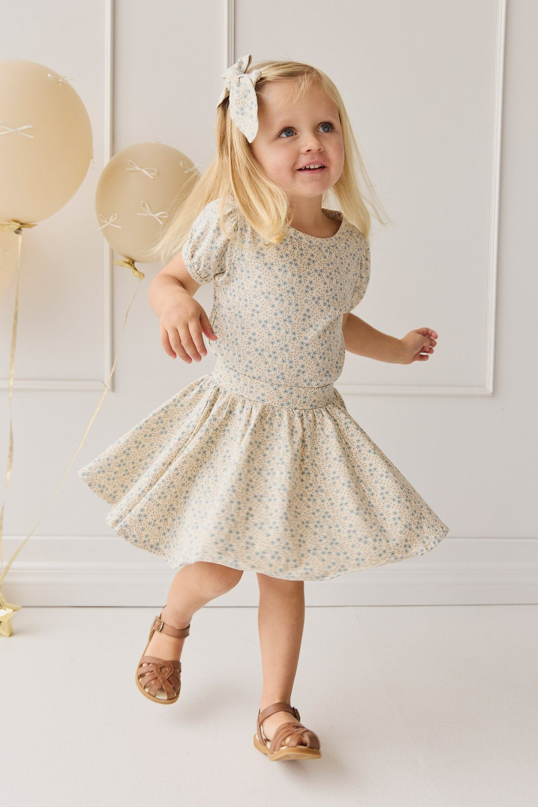 Organic Cotton Meadow Skirt - Adnola Floral Childrens Skirt from Jamie Kay Australia