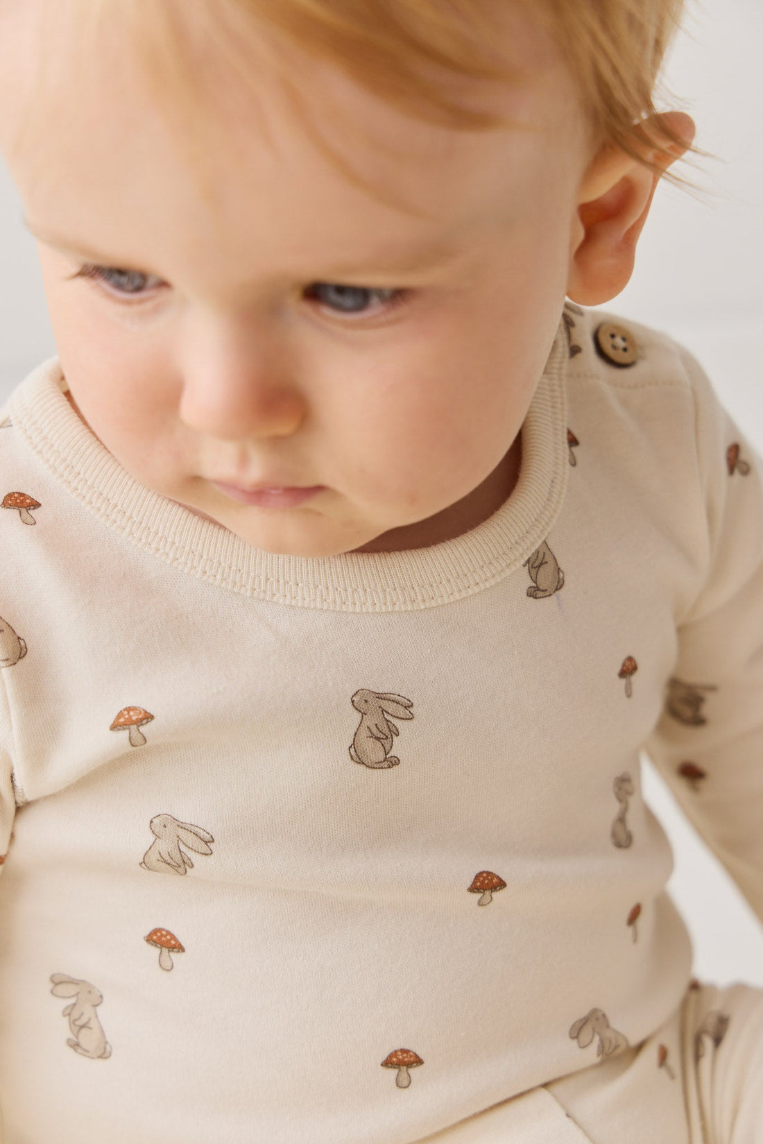 Organic Cotton Fernley Bodysuit - Le Lapin Childrens Bodysuit from Jamie Kay Australia