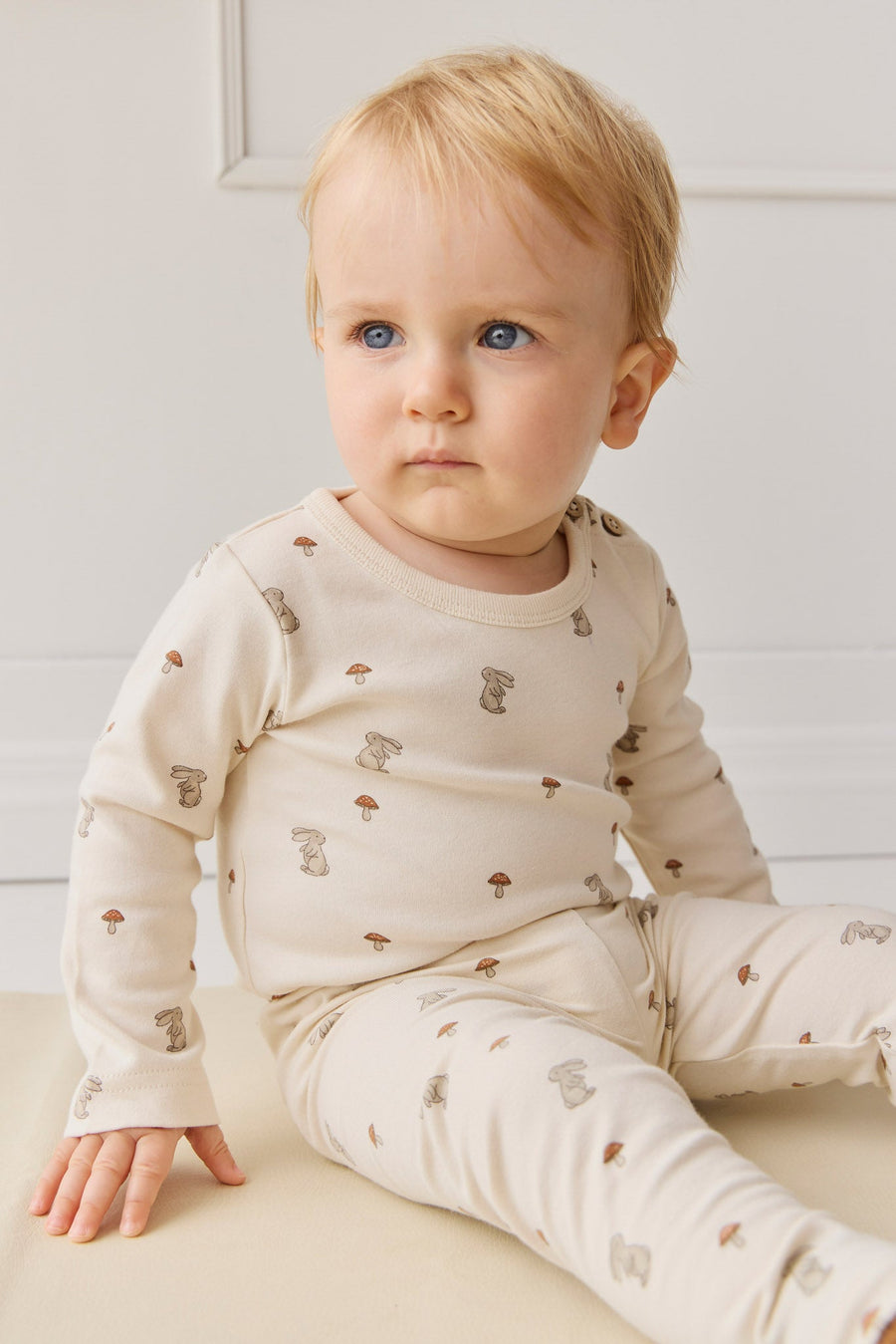 Organic Cotton Fernley Bodysuit - Le Lapin Childrens Bodysuit from Jamie Kay Australia