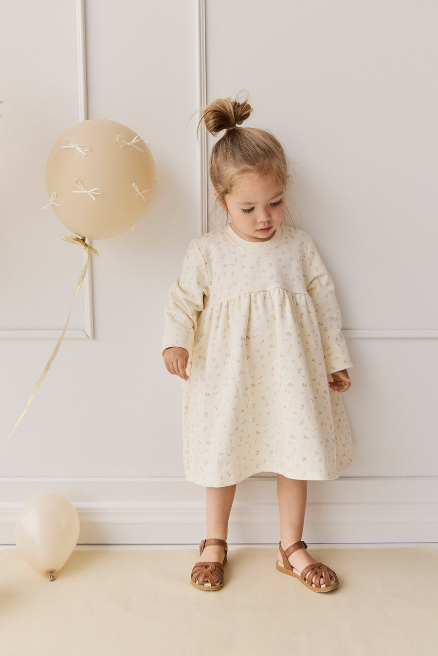 Organic Cotton Charlotte Dress - Briella Whisper Childrens Dress from Jamie Kay Australia