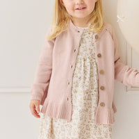 Ava Cardigan - Shell Pink Childrens Cardigan from Jamie Kay Australia