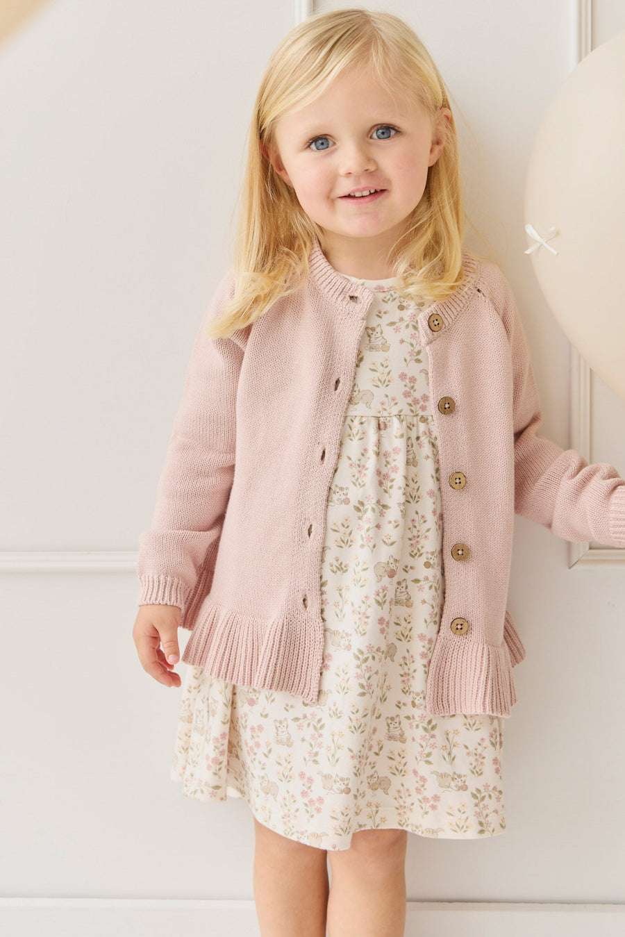 Organic Cotton Pixie Dress - Moons Woolen Ball Childrens Dress from Jamie Kay Australia