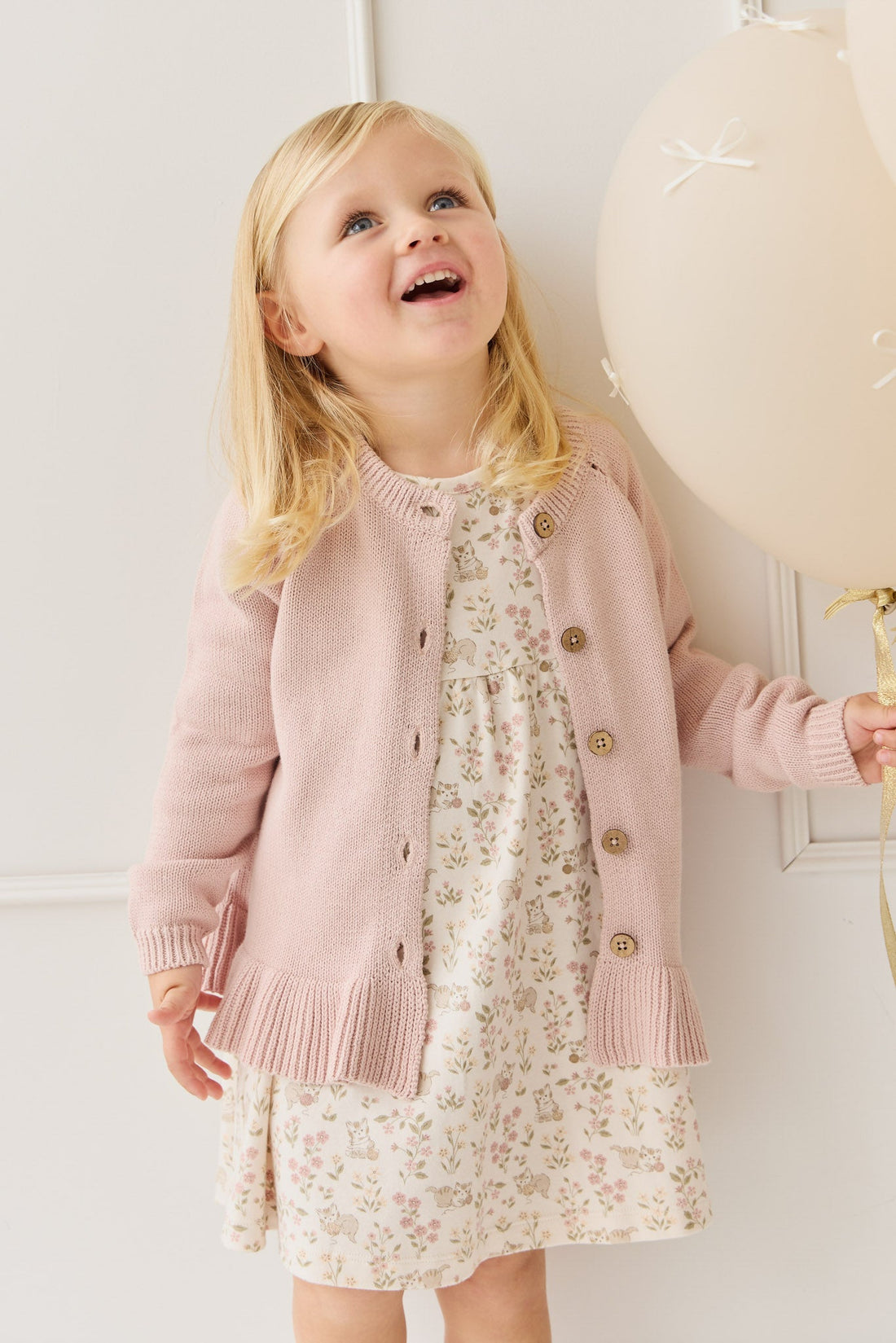 Organic Cotton Pixie Dress - Moons Woolen Ball Childrens Dress from Jamie Kay Australia