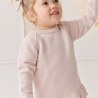 Ava Jumper - Soft Misty Rose Childrens Jumper from Jamie Kay Australia