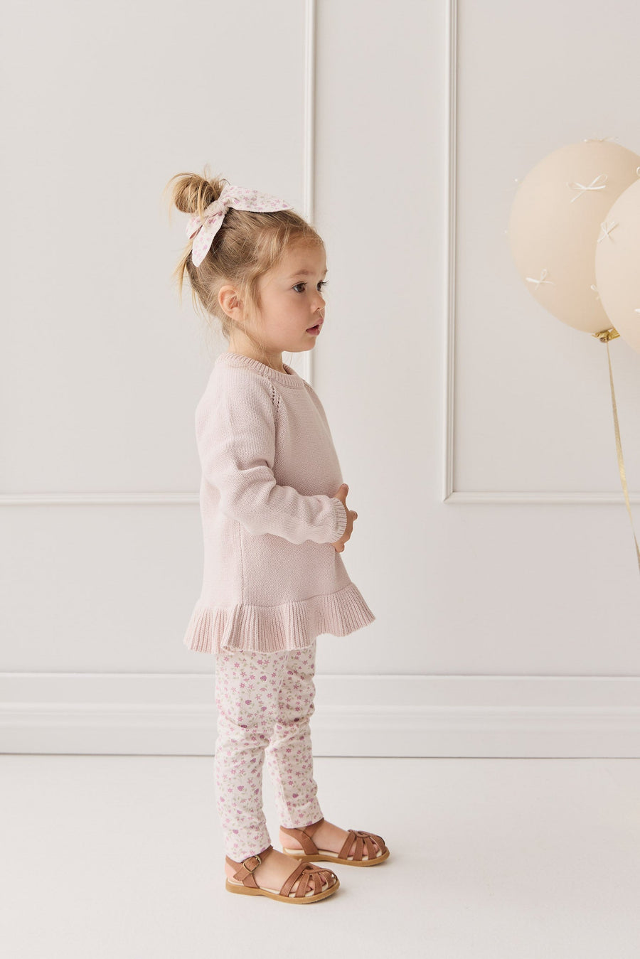 Ava Jumper - Soft Misty Rose Childrens Jumper from Jamie Kay Australia