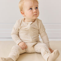 Organic Cotton Modal Frankie Onepiece - Milky Way Buff Childrens Onepiece from Jamie Kay Australia