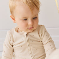 Organic Cotton Modal Frankie Onepiece - Milky Way Buff Childrens Onepiece from Jamie Kay Australia