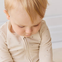 Organic Cotton Modal Frankie Onepiece - Milky Way Buff Childrens Onepiece from Jamie Kay Australia