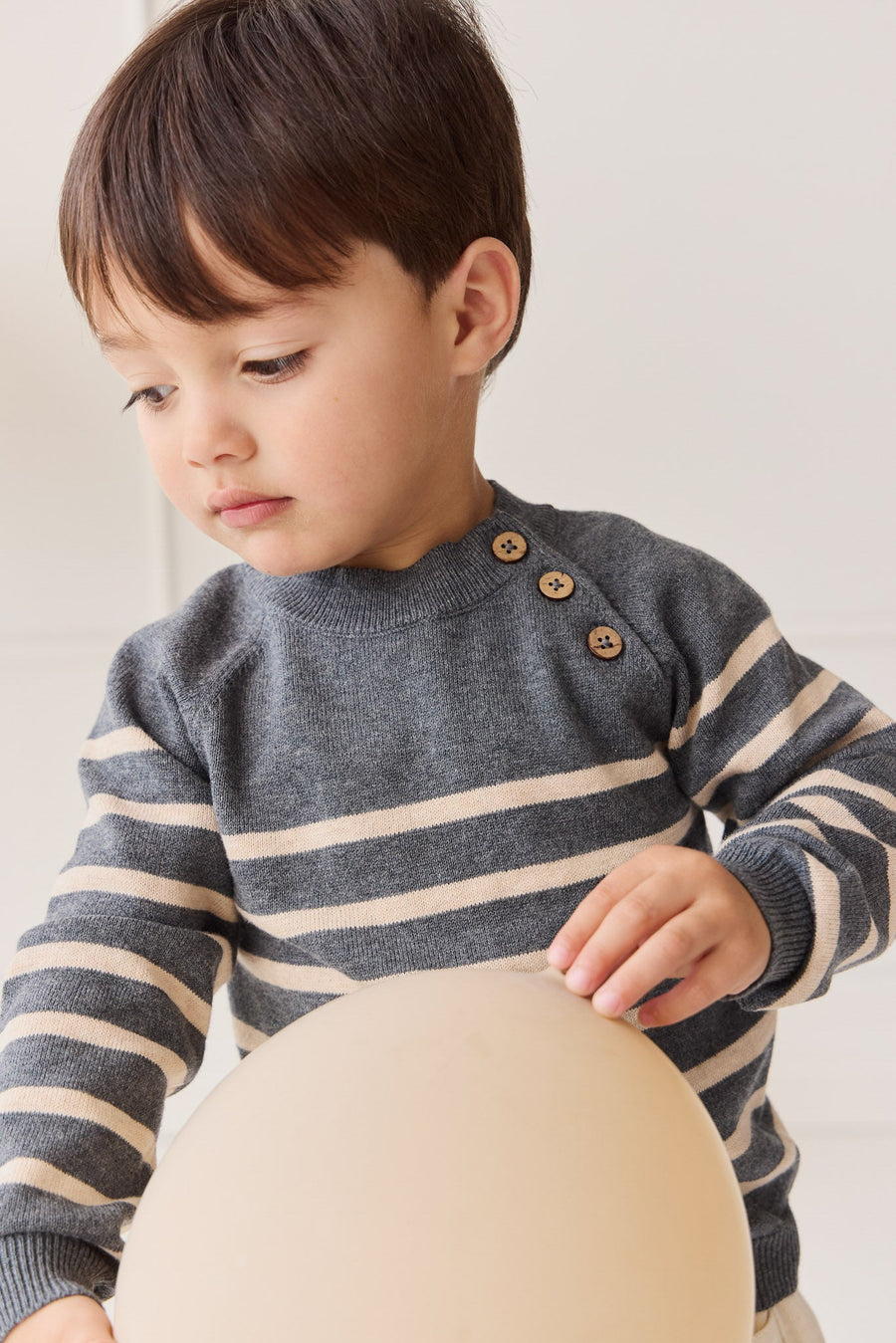 Tristan Jumper - Nautical Blue Childrens Jumper from Jamie Kay Australia