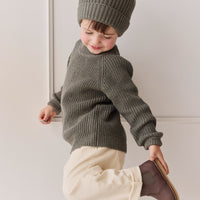 Joshua Hat - Seaweed Marle Childrens Beanie from Jamie Kay Australia