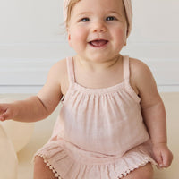 Organic Cotton Muslin Zoe Set - Ballet Pink Childrens Set from Jamie Kay Australia