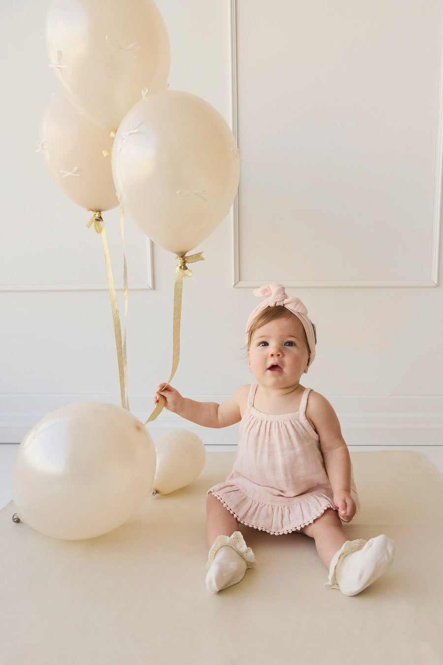 Organic Cotton Muslin Zoe Set - Ballet Pink Childrens Set from Jamie Kay Australia