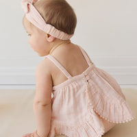 Organic Cotton Muslin Zoe Set - Ballet Pink Childrens Set from Jamie Kay Australia