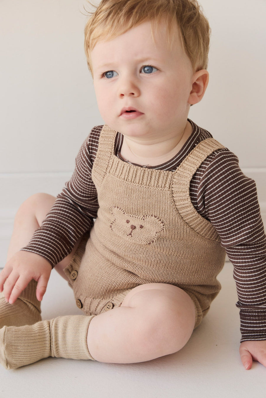 Ethan Playsuit - Toffee Marle Childrens Playsuit from Jamie Kay Australia