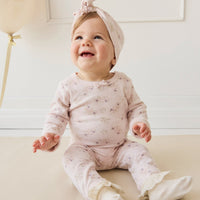 Organic Cotton Everyday Legging - Sweet Pea Floral Childrens Legging from Jamie Kay Australia