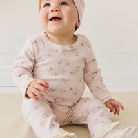 Organic Cotton Everyday Legging - Sweet Pea Floral Childrens Legging from Jamie Kay Australia