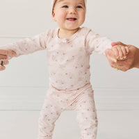 Organic Cotton Everyday Legging - Sweet Pea Floral Childrens Legging from Jamie Kay Australia