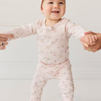 Organic Cotton Everyday Legging - Sweet Pea Floral Childrens Legging from Jamie Kay Australia