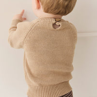 Ethan Jumper - Toffee Marle Childrens Jumper from Jamie Kay Australia