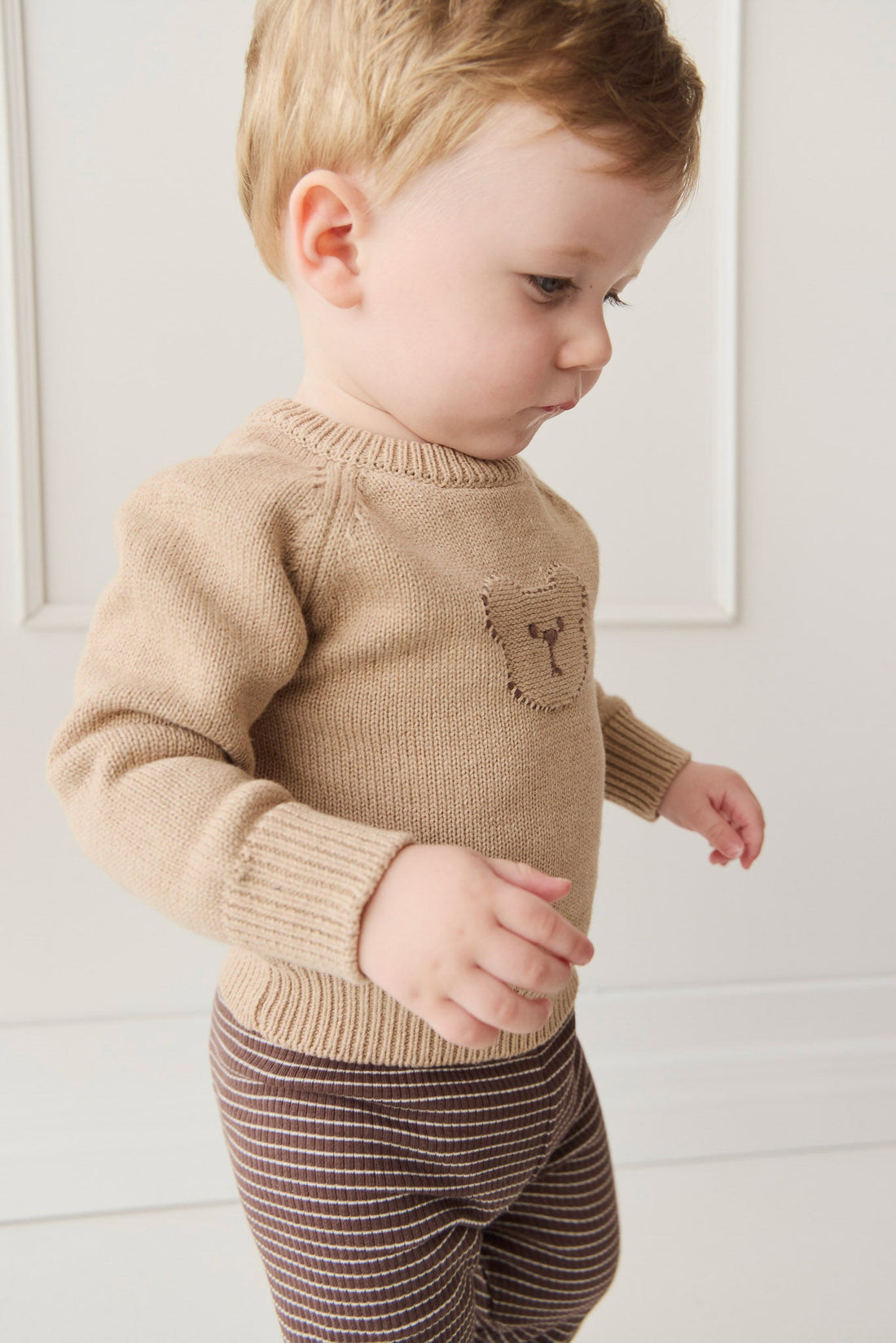 Ethan Jumper - Toffee Marle Childrens Jumper from Jamie Kay Australia