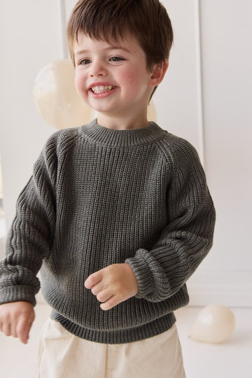 Joshua Jumper - Seaweed Marle Childrens Jumper from Jamie Kay Australia