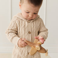 Benjamin Onepiece - Oatmeal Marle Childrens Onepiece from Jamie Kay Australia