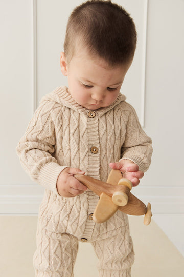 Benjamin Onepiece - Oatmeal Marle Childrens Onepiece from Jamie Kay Australia