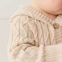 Benjamin Onepiece - Oatmeal Marle Childrens Onepiece from Jamie Kay Australia