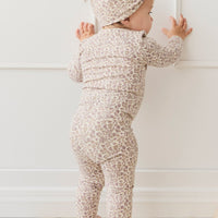 Organic Cotton Modal Everyday Legging - Amber Eggnog Childrens Legging from Jamie Kay Australia