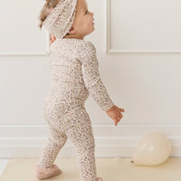 Organic Cotton Modal Everyday Legging - Amber Eggnog Childrens Legging from Jamie Kay Australia