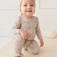 Organic Cotton Modal Everyday Legging - Amber Eggnog Childrens Legging from Jamie Kay Australia