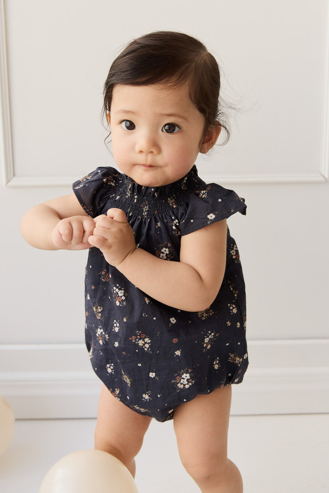 Organic Cotton Tamara Playsuit - Bouquet De Fleur Childrens Playsuit from Jamie Kay Australia