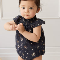 Organic Cotton Tamara Playsuit - Bouquet De Fleur Childrens Playsuit from Jamie Kay Australia