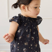 Organic Cotton Tamara Playsuit - Bouquet De Fleur Childrens Playsuit from Jamie Kay Australia