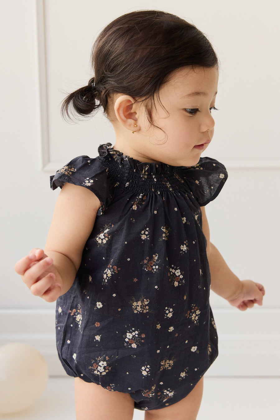 Organic Cotton Tamara Playsuit - Bouquet De Fleur Childrens Playsuit from Jamie Kay Australia