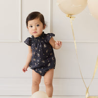 Organic Cotton Tamara Playsuit - Bouquet De Fleur Childrens Playsuit from Jamie Kay Australia