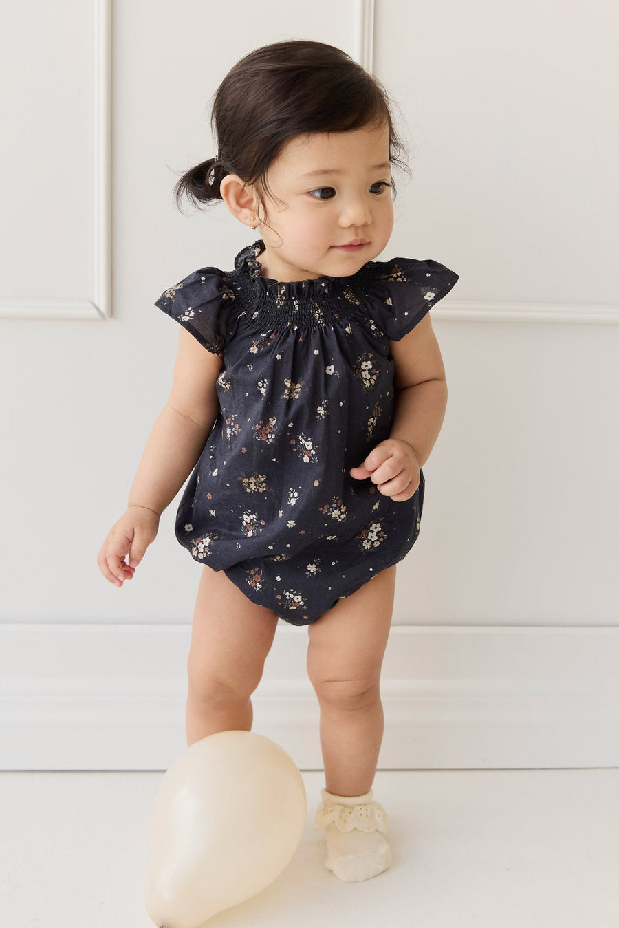 Organic Cotton Tamara Playsuit - Bouquet De Fleur Childrens Playsuit from Jamie Kay Australia