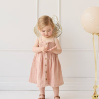 Organic Cotton Muslin Karlie Dress - Parfait Childrens Dress from Jamie Kay Australia