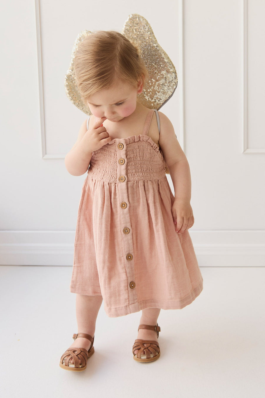 Organic Cotton Muslin Karlie Dress - Parfait Childrens Dress from Jamie Kay Australia