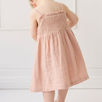 Organic Cotton Muslin Karlie Dress - Parfait Childrens Dress from Jamie Kay Australia