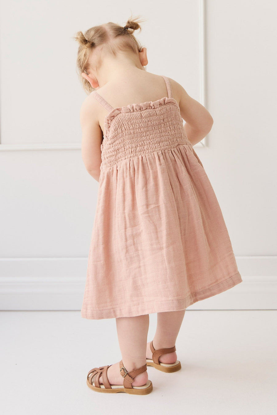 Organic Cotton Muslin Karlie Dress - Parfait Childrens Dress from Jamie Kay Australia