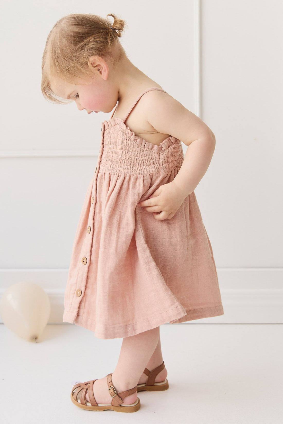 Organic Cotton Muslin Karlie Dress - Parfait Childrens Dress from Jamie Kay Australia