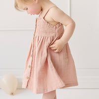 Organic Cotton Muslin Karlie Dress - Parfait Childrens Dress from Jamie Kay Australia